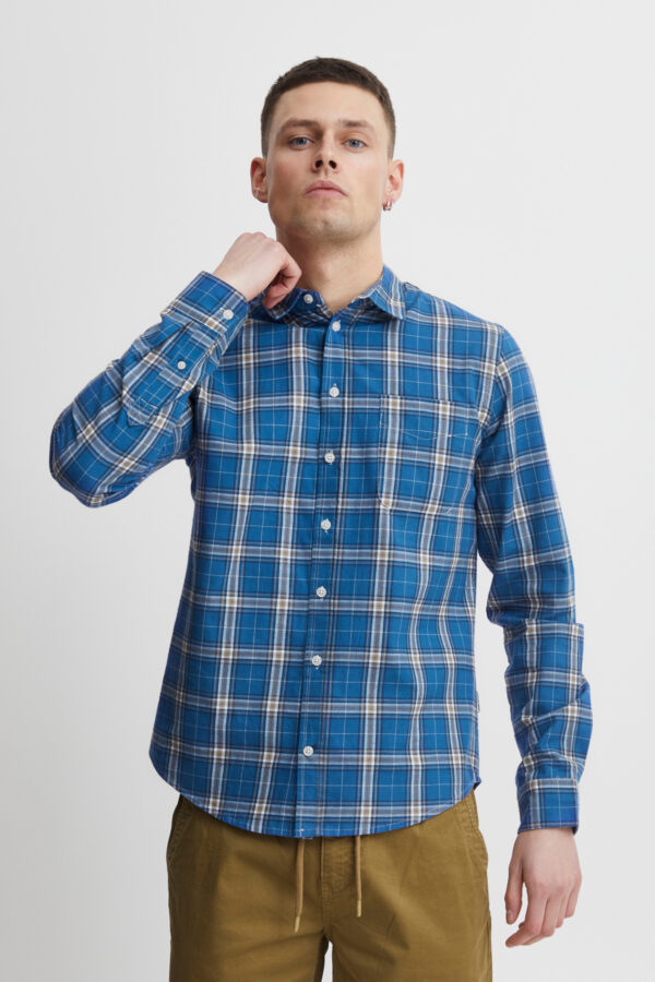 Blend Blue Check Shirt 20715162