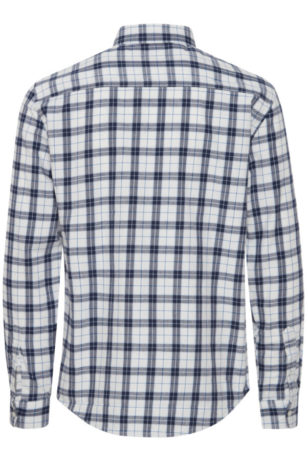 Blend Navy & Cream Check Shirt 20715738 - Image 2