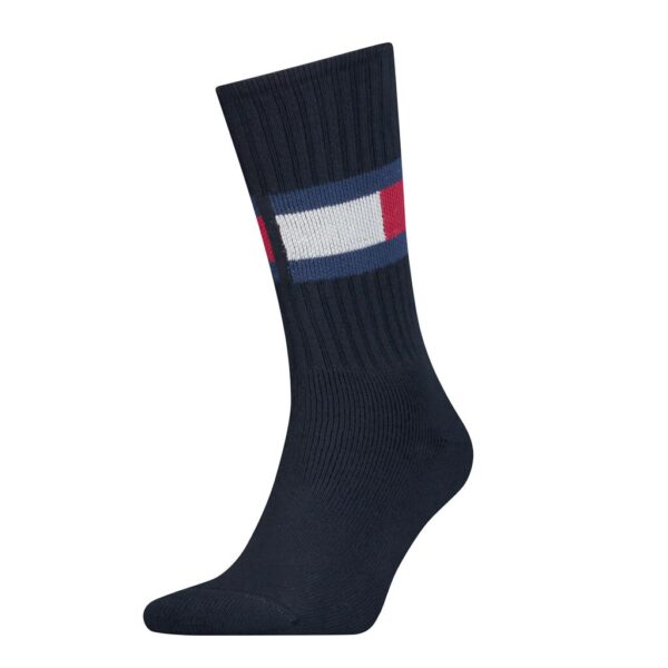 Tommy Hilfiger 1 Pack Navy Flag Socks