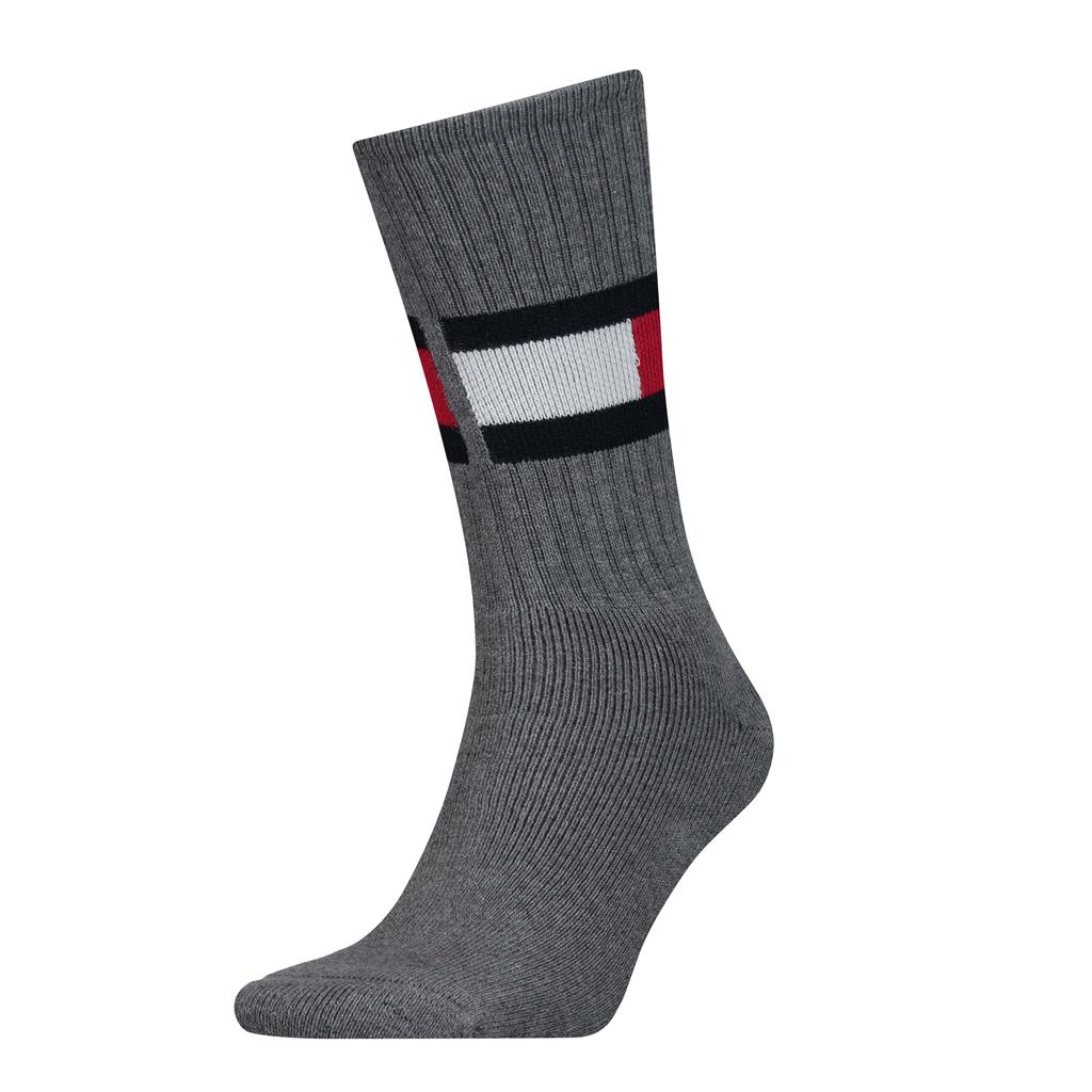 Tommy Hilfiger 1 Pack Grey Flag Socks