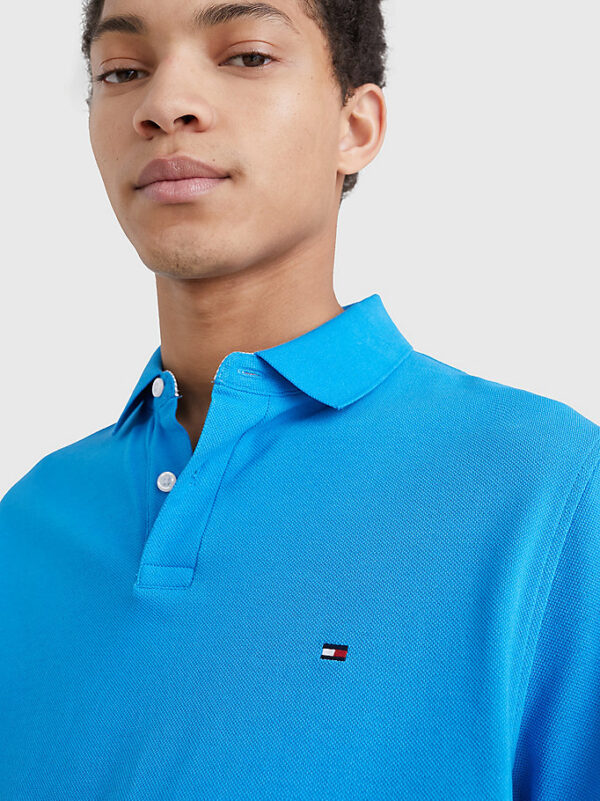 Tommy Hilfiger 1985 Regular Fit Shocking Blue Polo - Image 3