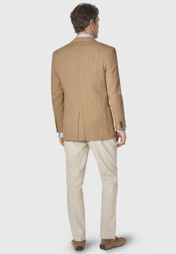 Brook Taverner Thorpe Tan Herringbone Jacket - Image 3