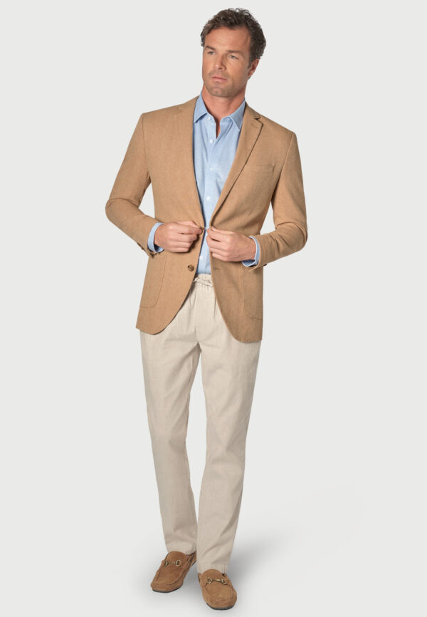 Brook Taverner Thorpe Tan Herringbone Jacket - Image 2