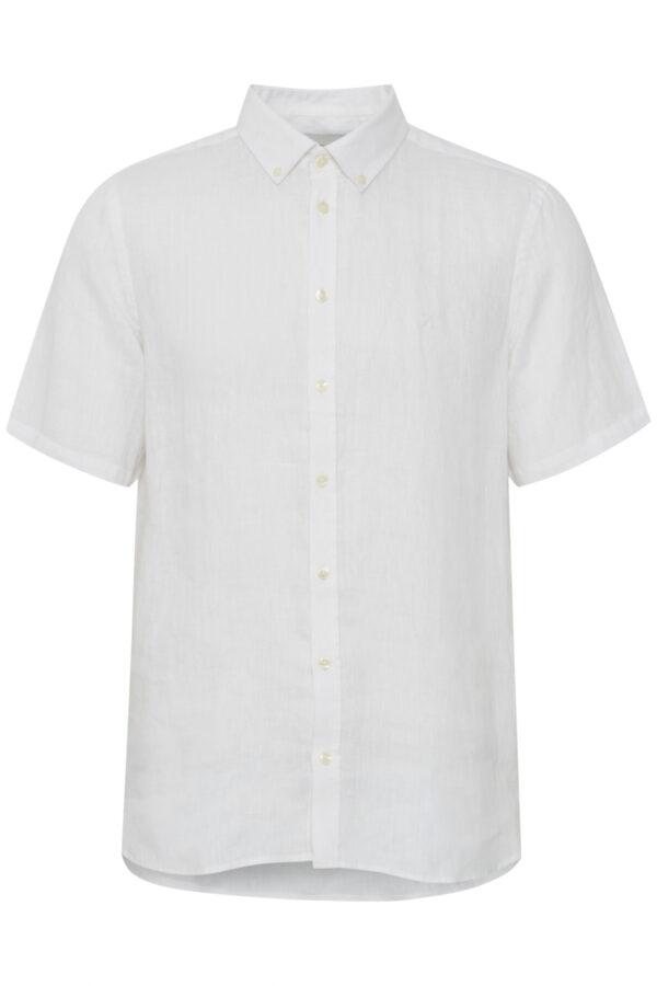 Casual Friday Anton White Short Sleeve Linen Shirt 20504661