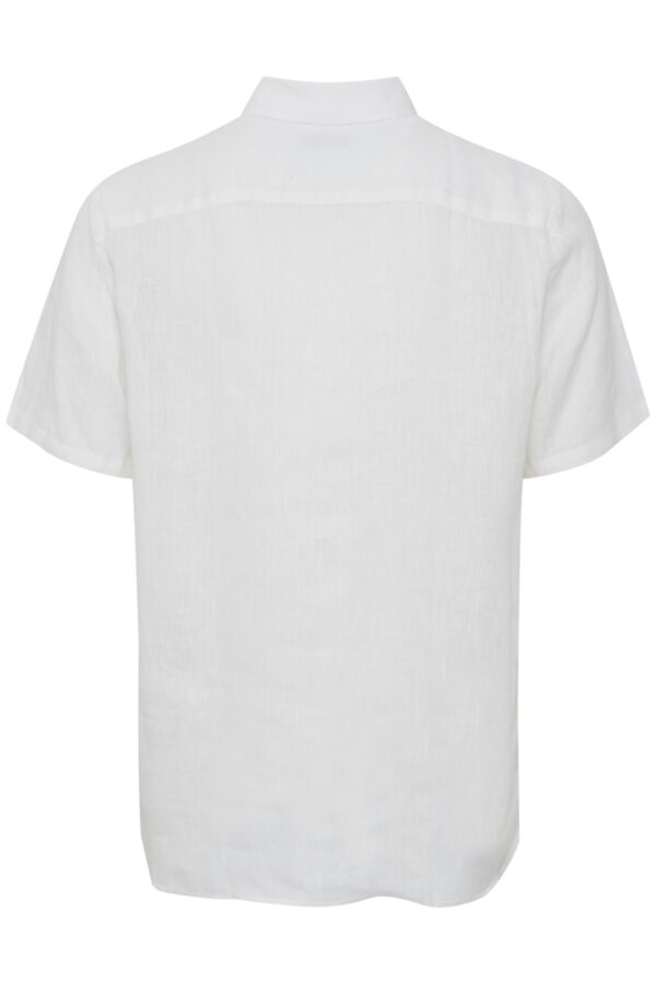 Casual Friday Anton White Short Sleeve Linen Shirt 20504661 - Image 2