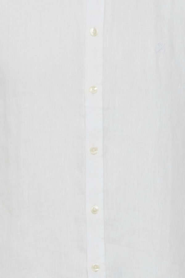 Casual Friday Anton White Short Sleeve Linen Shirt 20504661 - Image 3