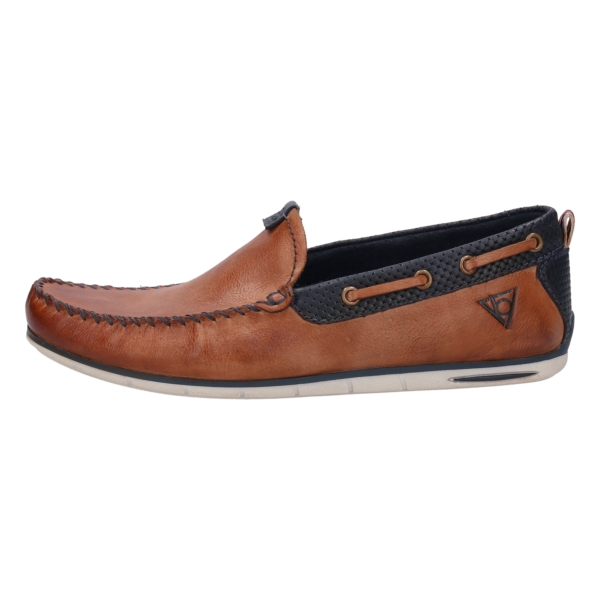 Bugatti Tan & Navy Slip On Shoe - Image 2
