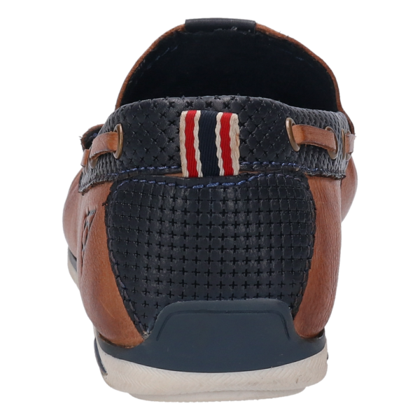 Bugatti Tan & Navy Slip On Shoe - Image 3