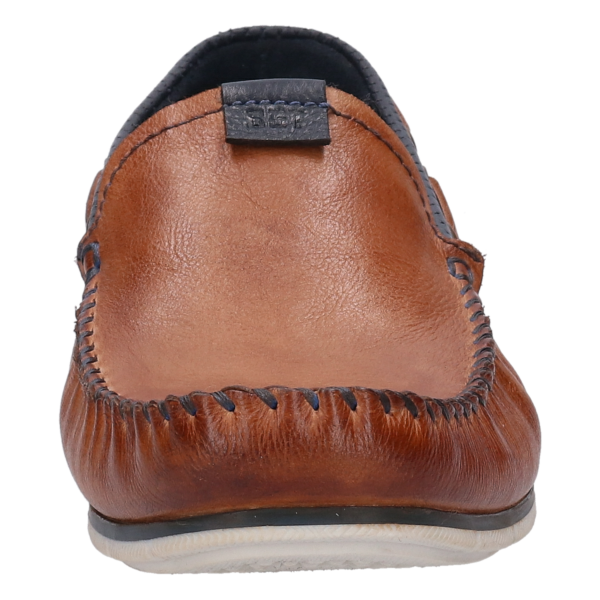 Bugatti Tan & Navy Slip On Shoe - Image 5