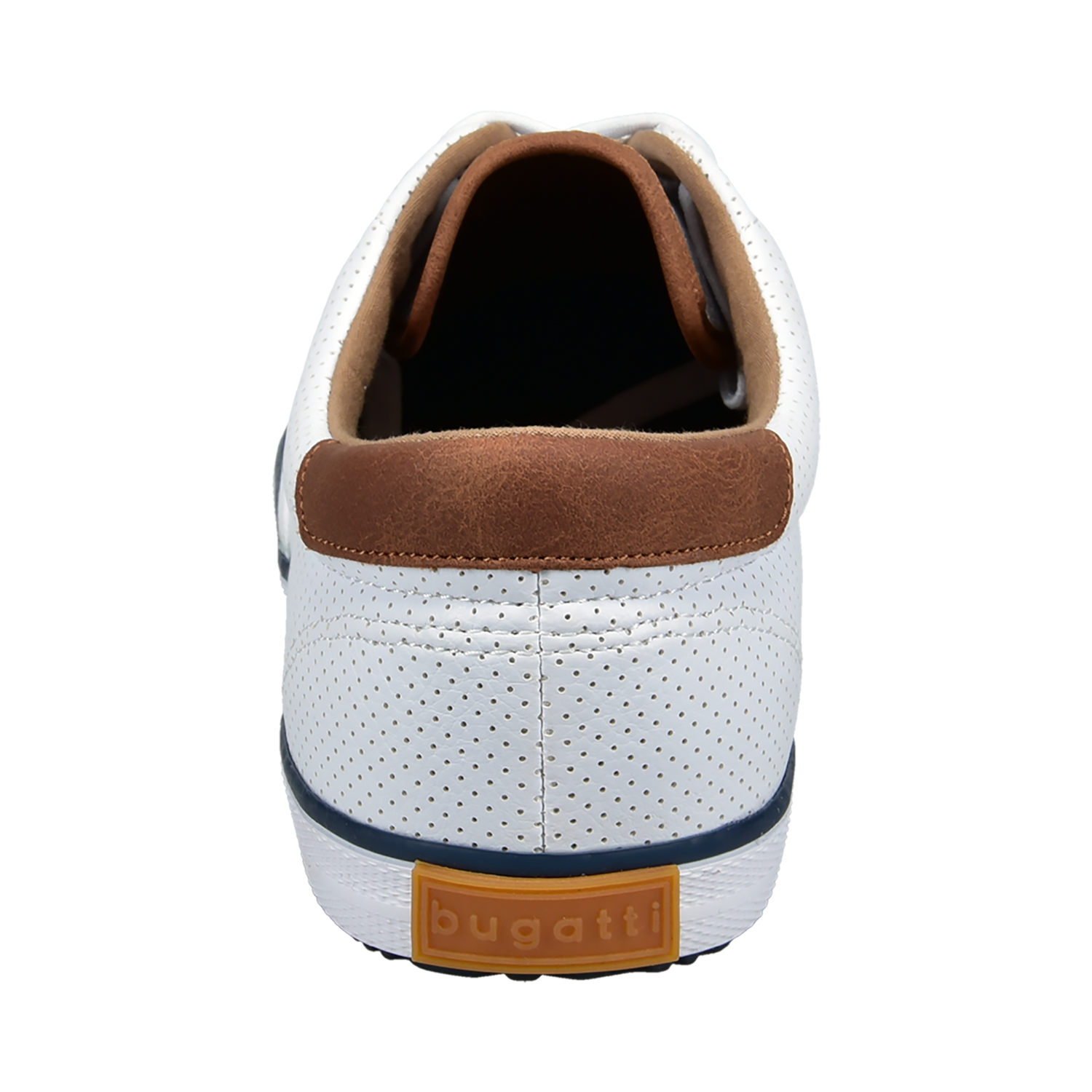 Bugatti Trendy Lace Up Sneakers In Blue With White Sole - Fancy Soles