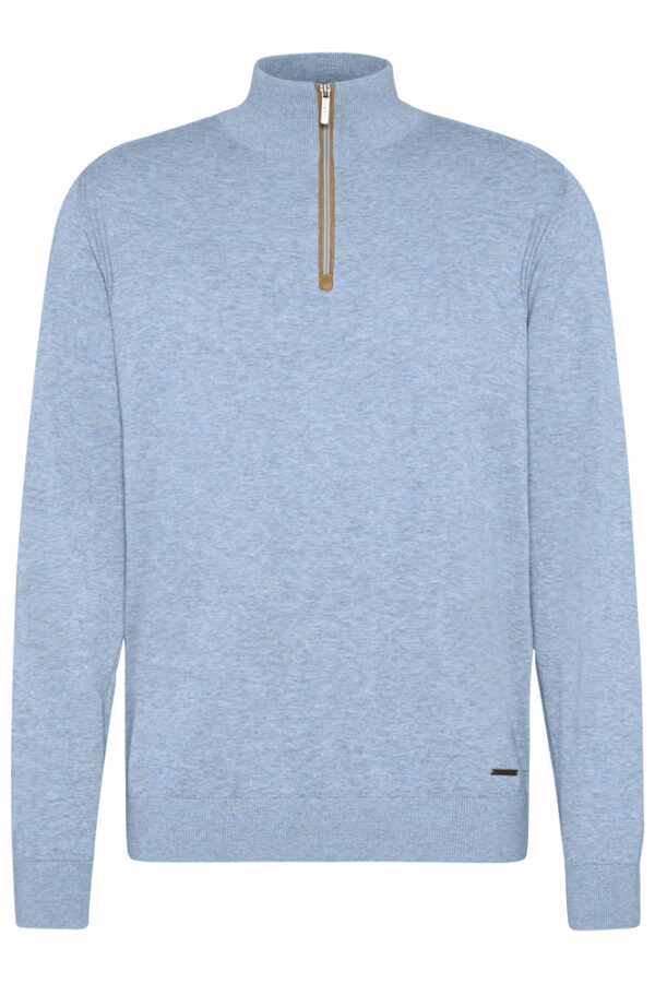 Bugatti Sky Blue Quarter Zip Jumper