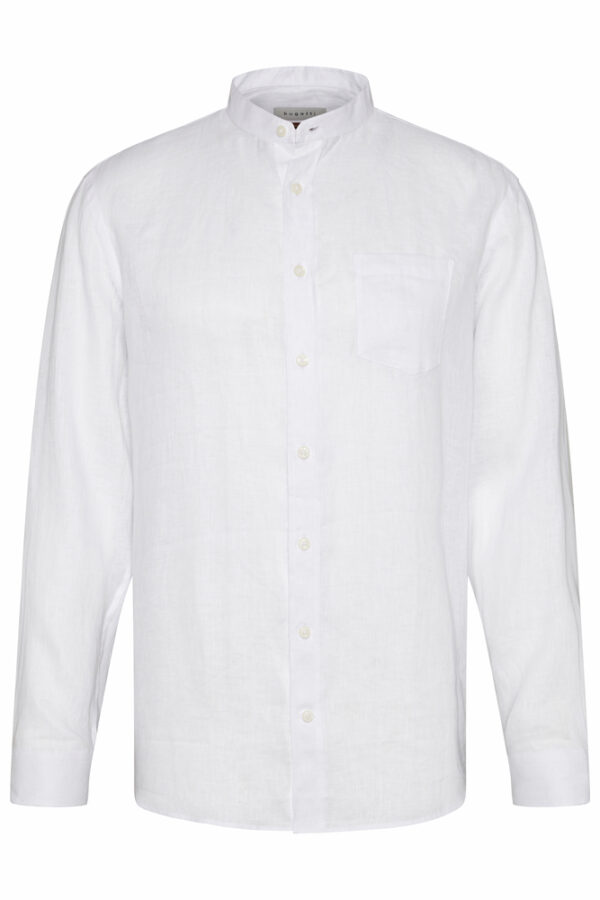 Bugatti White Mandarin Shirt