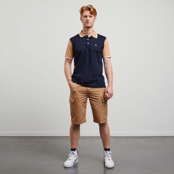 Eden Park Tan & Navy Polo - Image 2