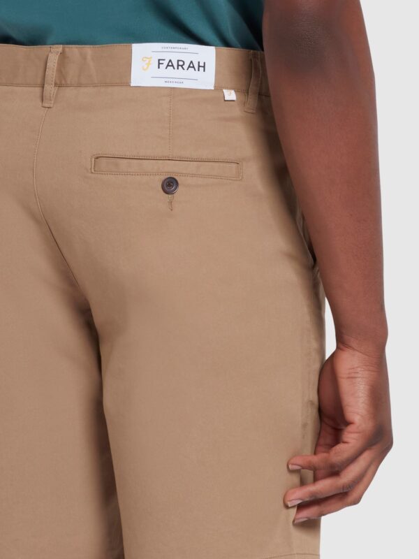 Farah Hawk Beige Shorts F4HSB095 - Image 3