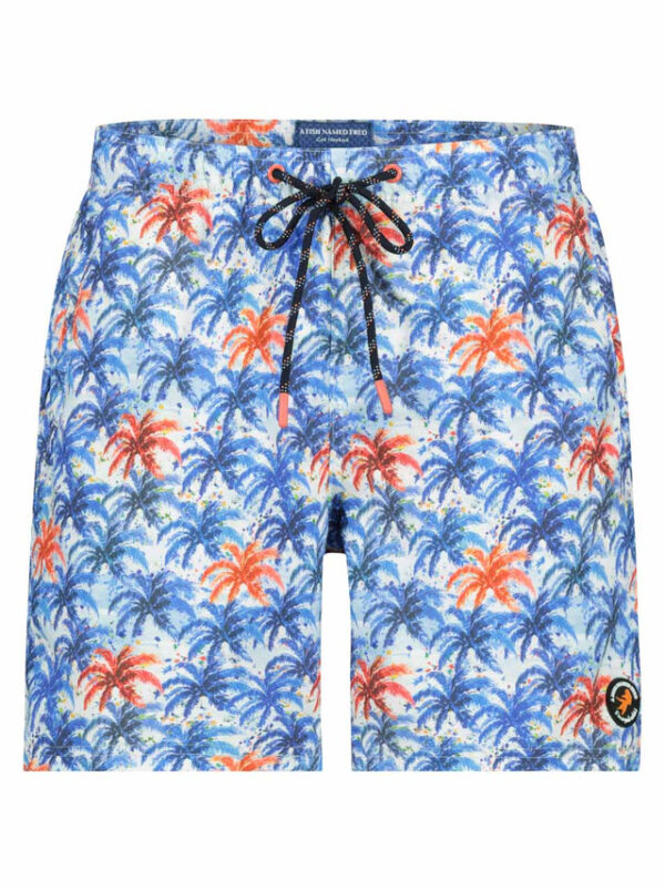 A Fish Named Fred Carnival Light Blue Swimshorts