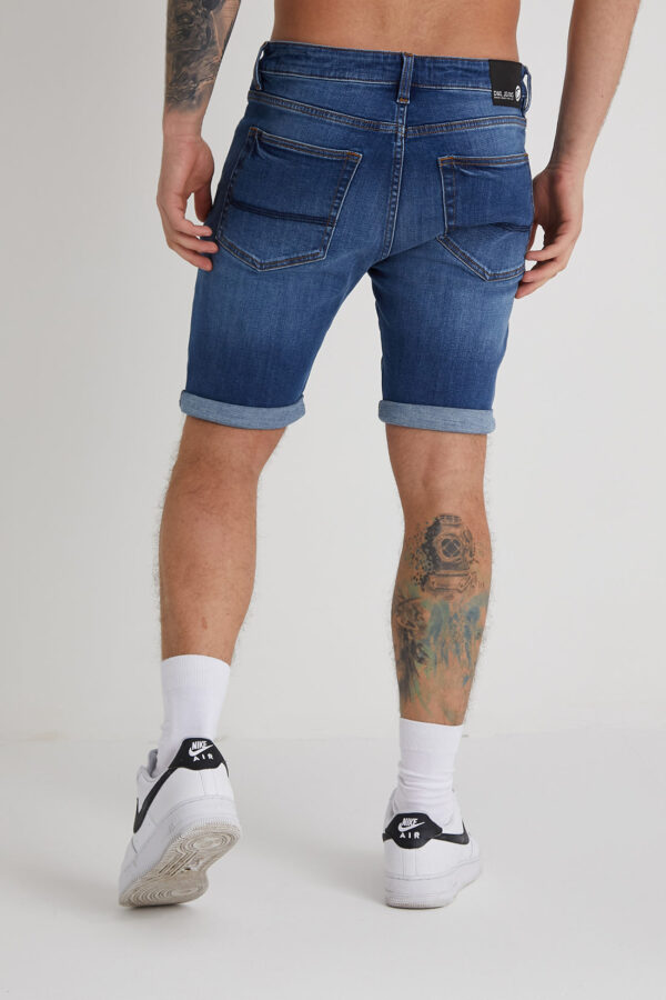 DML Texas Mid Blue Denim Shorts - Image 3