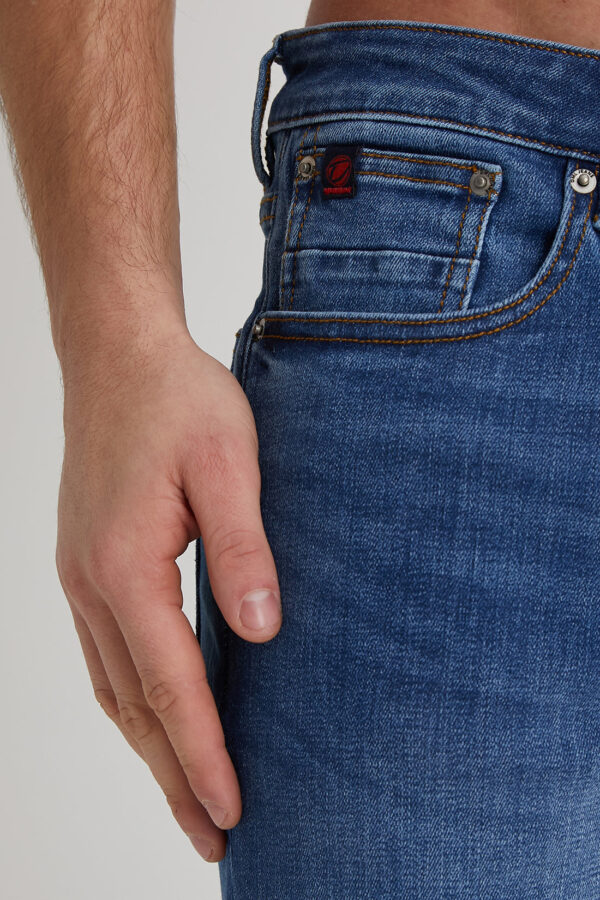 DML Texas Mid Blue Denim Shorts - Image 4