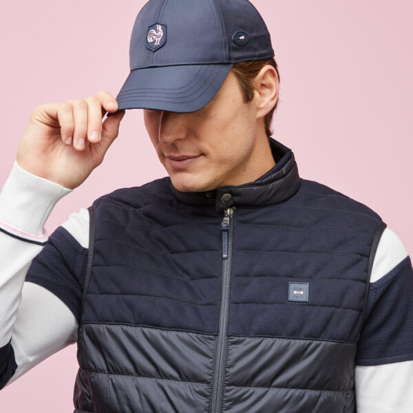 Eden Park Navy Two Tone Gilet - Image 4