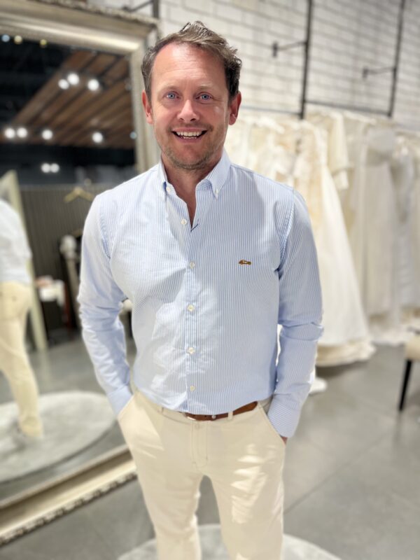 Dario Beltran Zalama - Blue & White Stripe Shirt