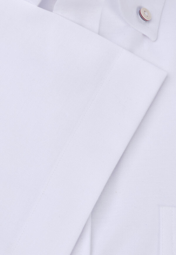 Brook Taverner White Oxford Short Sleeve Shirt 4215AT - Image 3