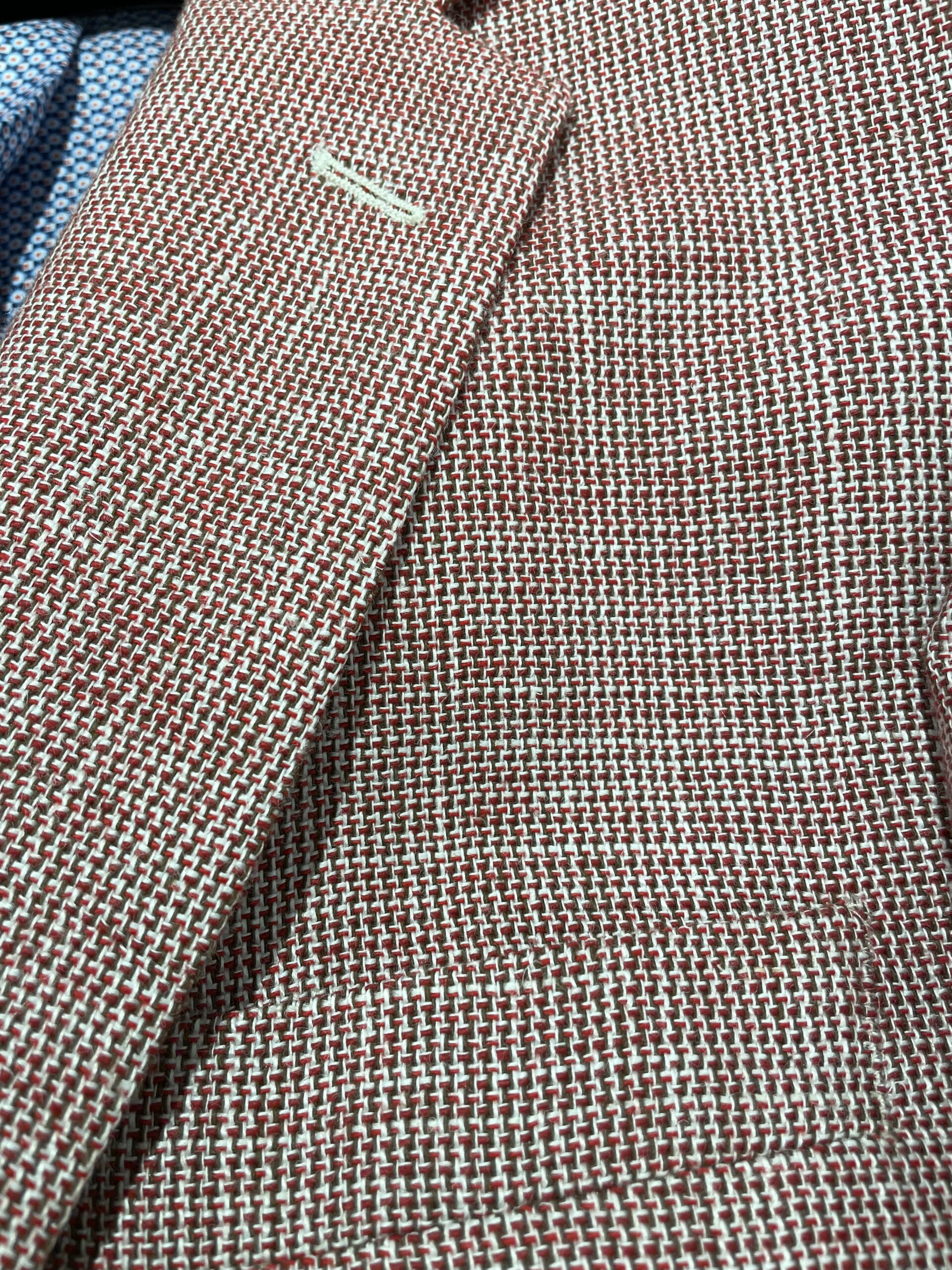 Mazzelli Strawberry Linen Mix Jacket