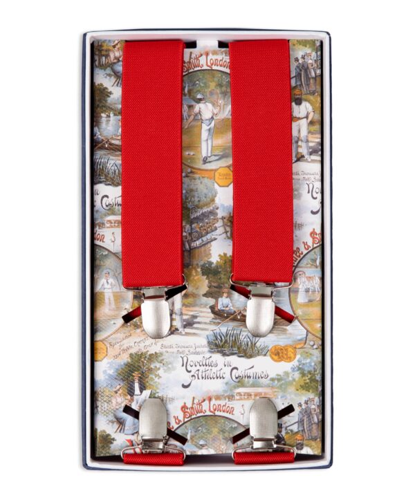L.A Smith Premium Boxed Red X Shape Braces