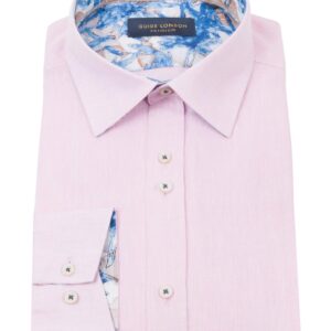 Guide London Pink Linen Shirt LS76166