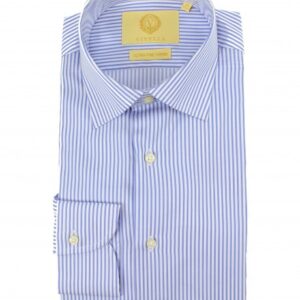 Viyella Blue & White Stripe Tailored Shirt