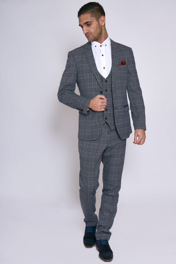 Marc Darcy Enzo Blue/Grey Jacket