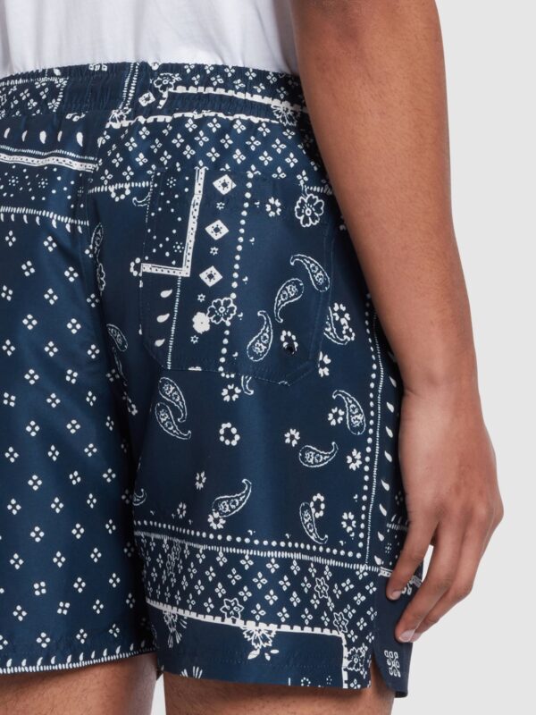 Farah Colbert Navy Bandana Print Swim Shorts - Image 3