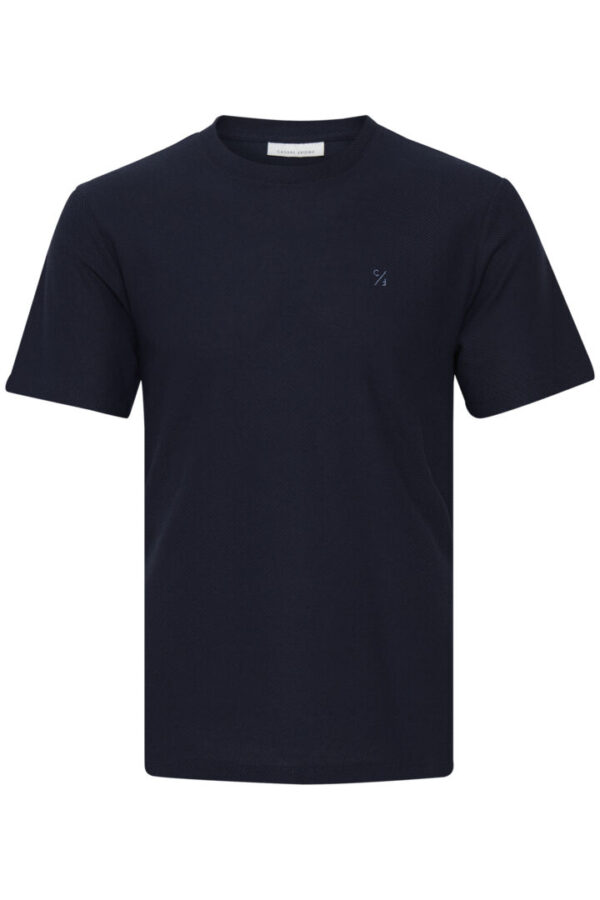 Casual Friday Thor Navy Textured T-Shirt 20504218