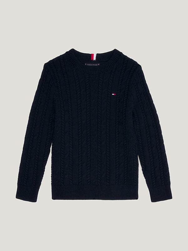 Tommy Hilfiger Child Navy Cable Knit Jumper