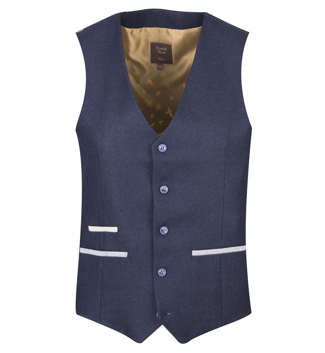 Fratelli Navy 2 Piece Suit With Blue Detail - Image 11