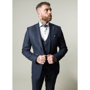 Fratelli Navy 2 Piece Suit With Blue Detail