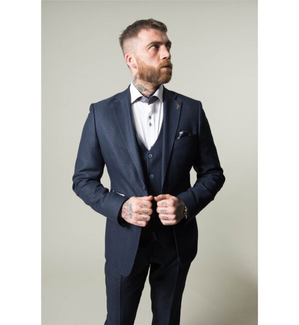 Fratelli Navy Trouser With Blue Detail 1024 - Image 6