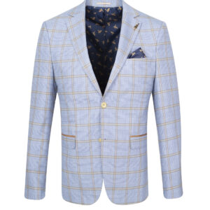 Fratelli 1050 Sky/Tan Check Jacket