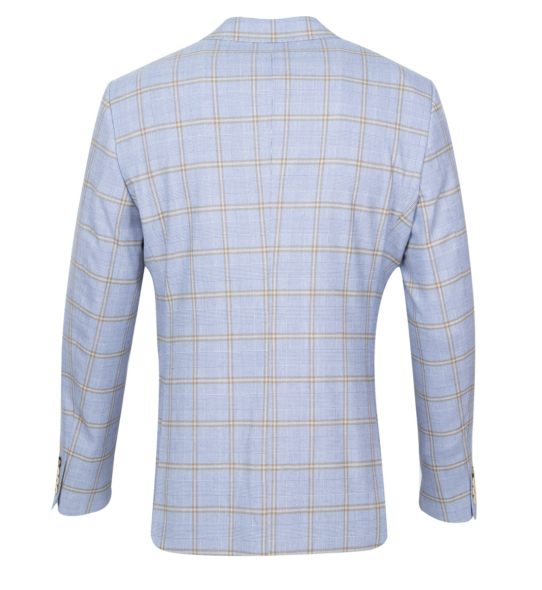 Fratelli 1050 Sky/Tan Check Jacket - Image 2
