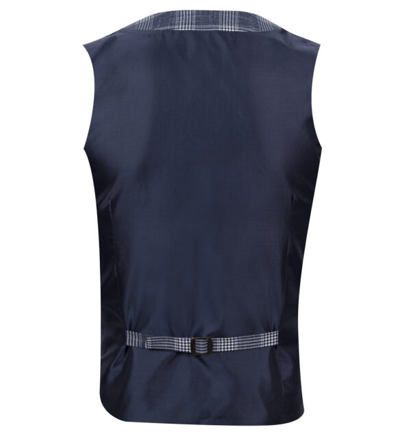 Fratelli FWC1046 Navy Check Waistcoat - Image 2