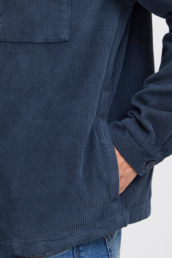 Blend Navy Blue Cord Overshirt 20716070 - Image 3