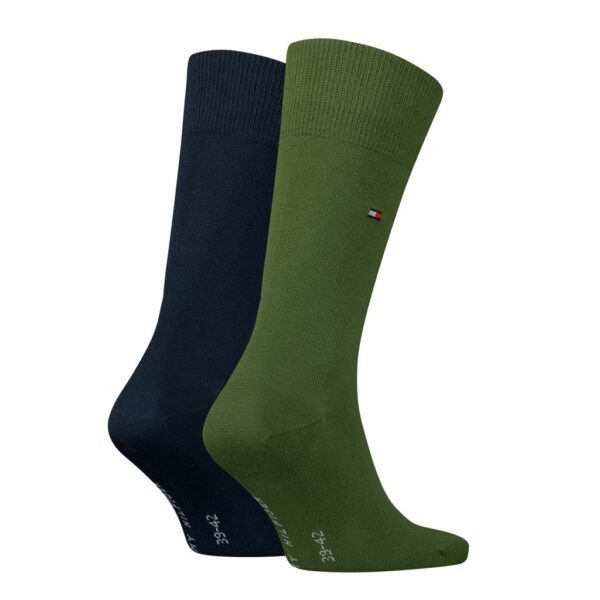 Tommy Hilfiger 2 Pack Green & Navy Classic Socks - Image 2