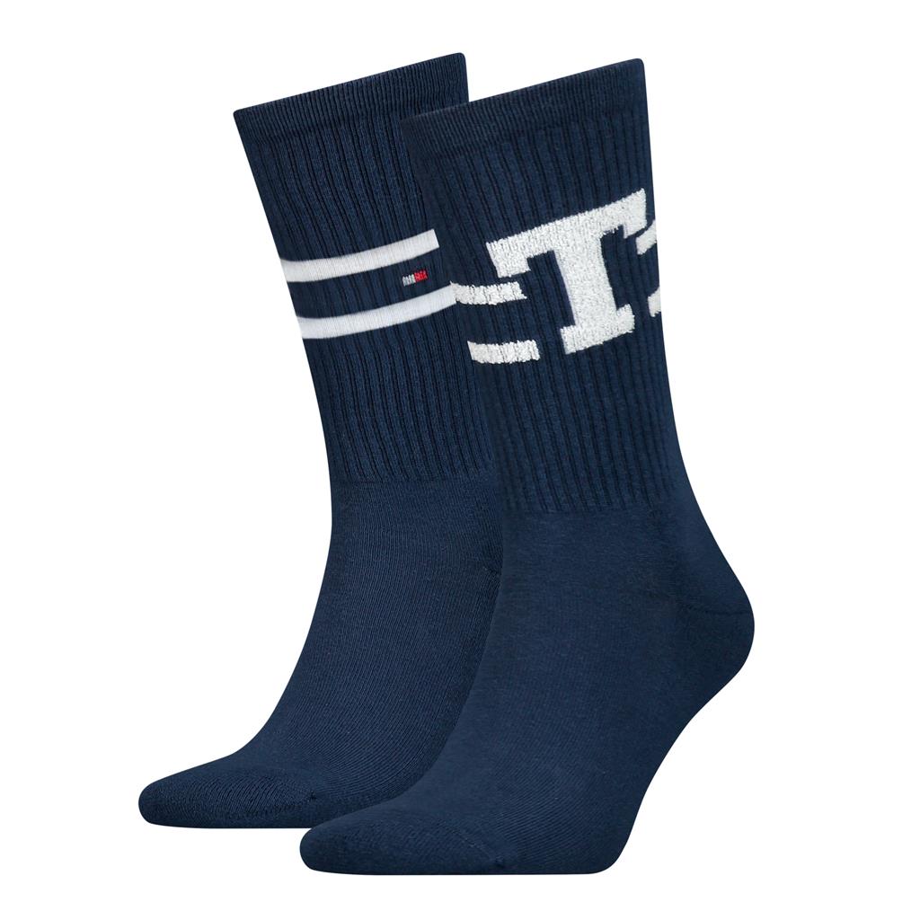 Tommy Hilfiger 2 Pack TH Navy Sport Socks