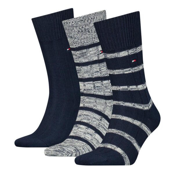 Tommy Hilfiger 3 Pack Navy & Grey Mixed Socks