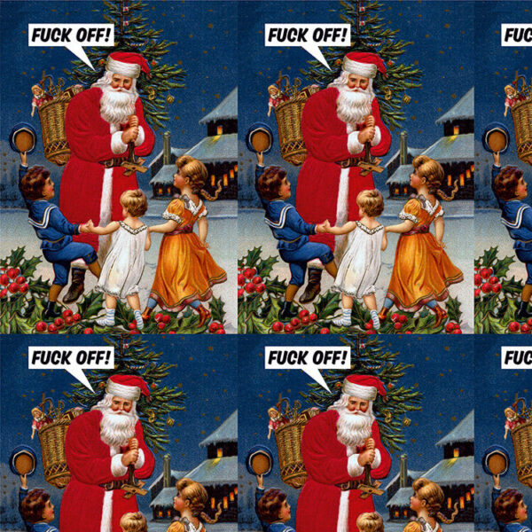 F*ck Off Christmas Wrapping Paper 1 Sheet - Image 3