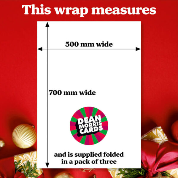 F*ck Off Christmas Wrapping Paper 1 Sheet - Image 4