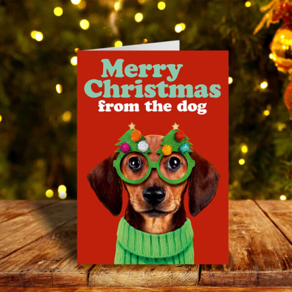 Merry Christmas From The Dog Card