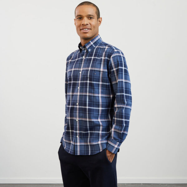 Eden Park Navy, Pink & White Check Shirt