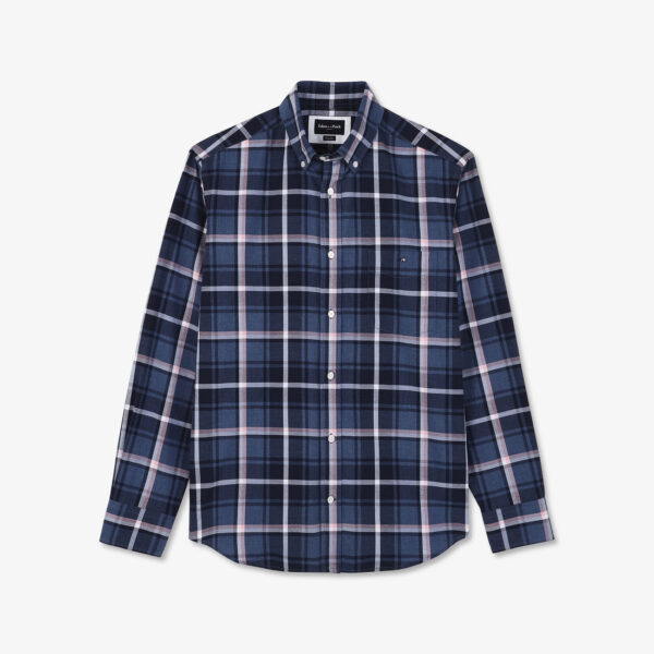 Eden Park Navy, Pink & White Check Shirt - Image 5