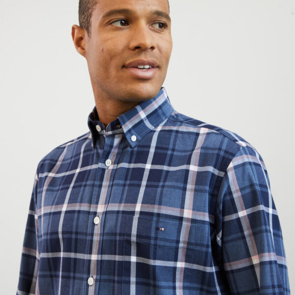 Eden Park Navy, Pink & White Check Shirt - Image 4