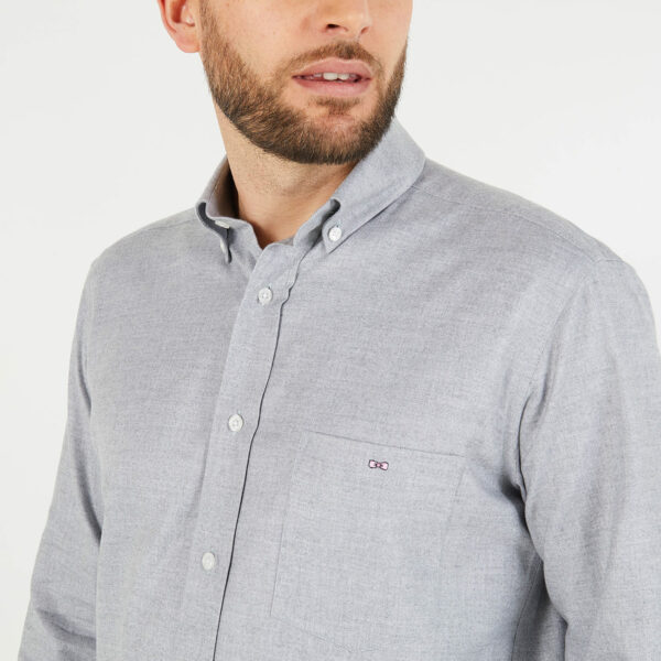Eden Park Grey Flannel Shirt - Image 2