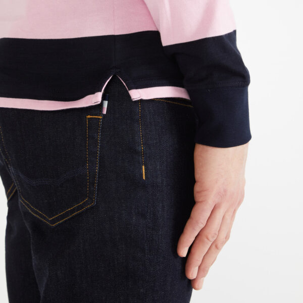 Eden Park Navy & Pink Rugby Polo Shirt - Image 3